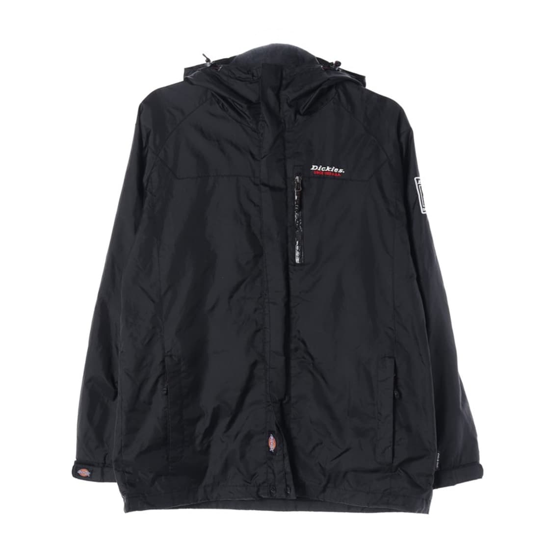 디키즈 올드스쿨 로고 자수 후드 바람막이 자켓 블랙 L 상품이미지1