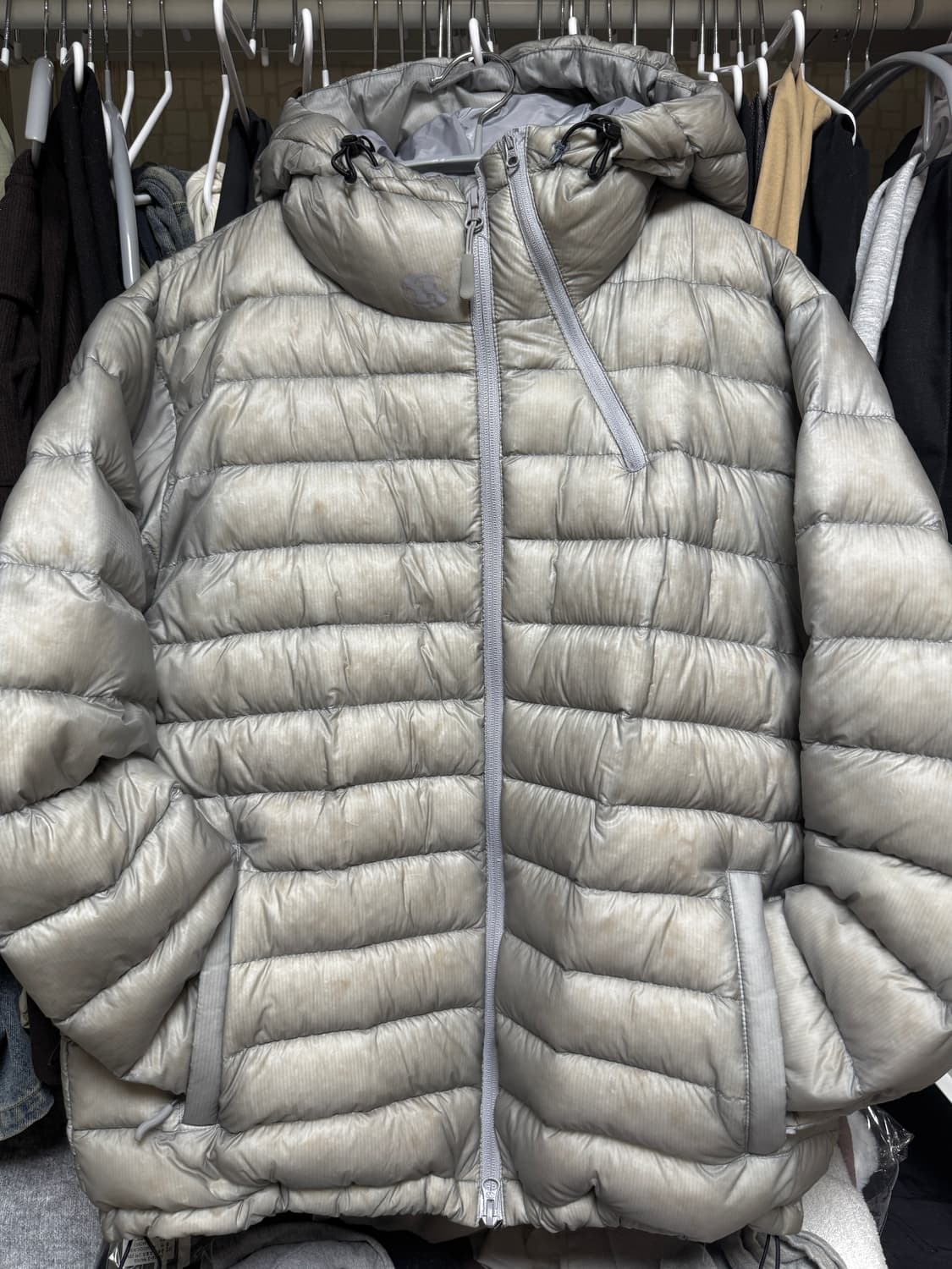 (1) 산산기어 24fw 서픽스 푸퍼 자켓 그레이 상품이미지3