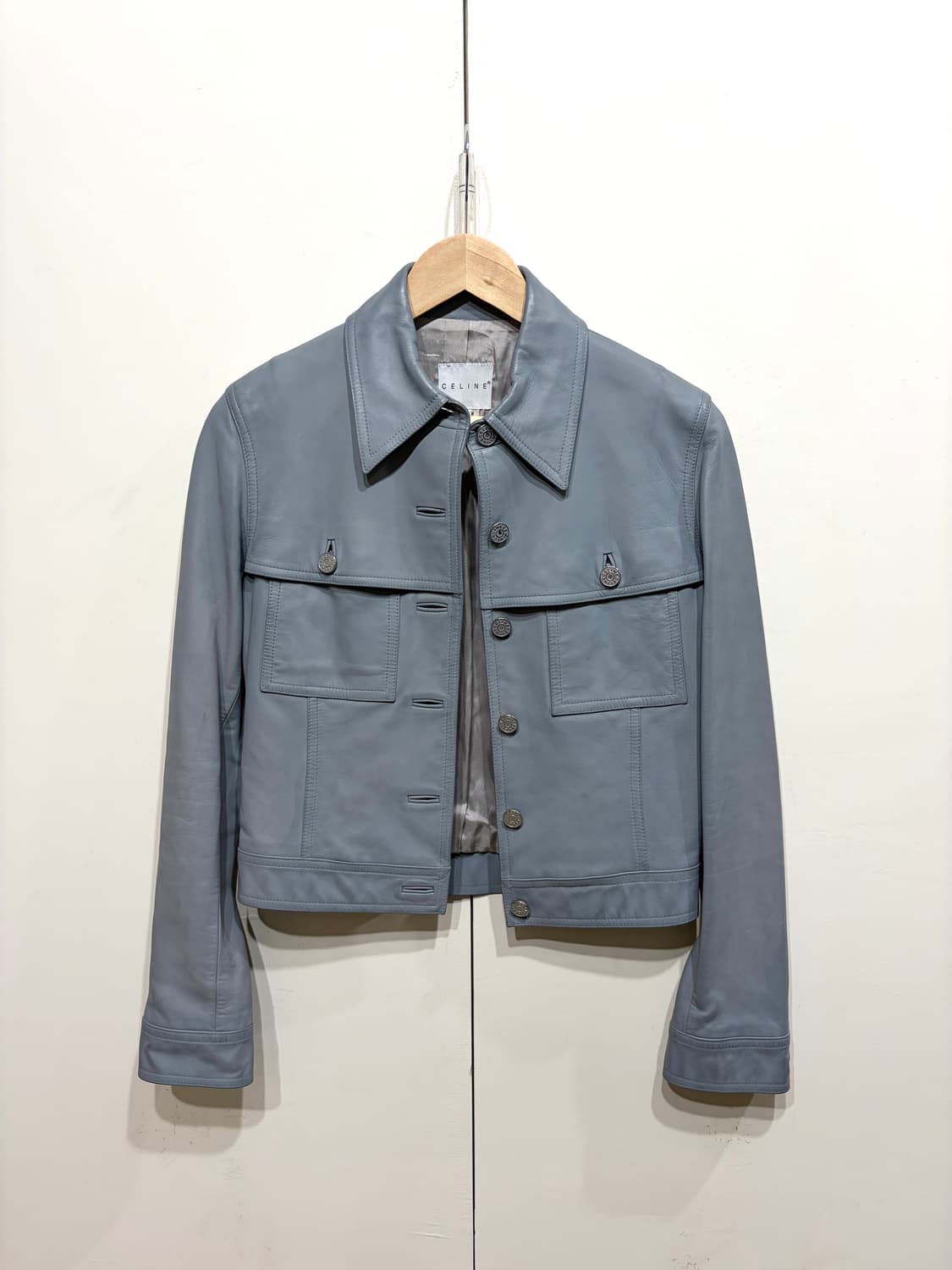 셀린느 램 스웨이드 레더 자켓 상품이미지1