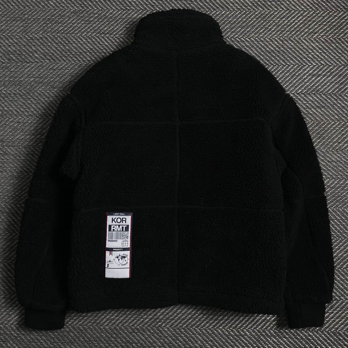 로맨틱크라운 포켓 파카 헤비 플리스 블랙y 3975 상품이미지5