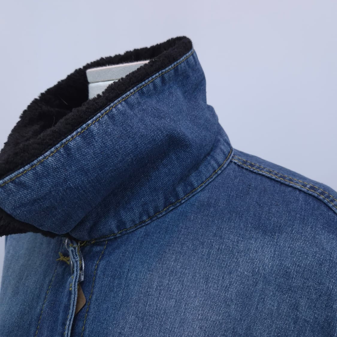 오버핏 빈티지 퍼 데님자켓 상품이미지8