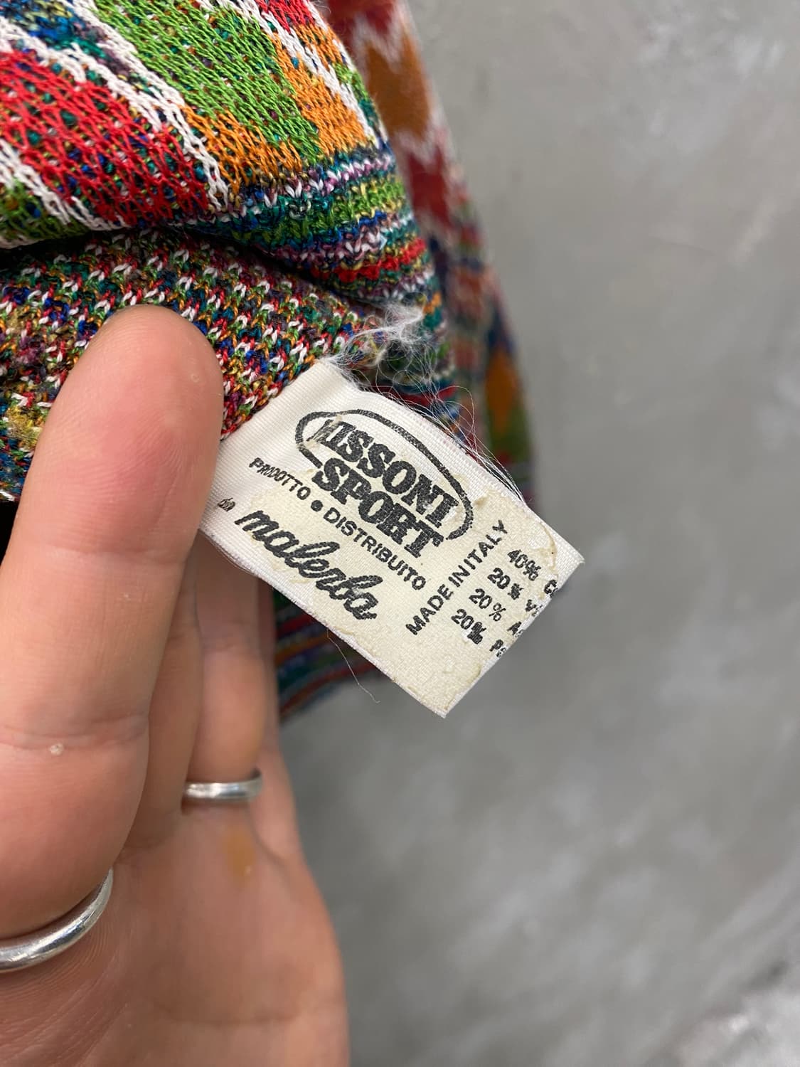 [48] 90s Missoni 미쏘니 이태리 메이드 에스닉 니트 상품이미지7