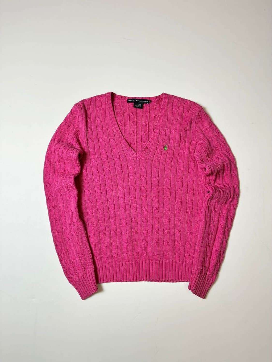 폴로 랄프로렌 00's 코튼 꽈배기 브이넥 니트 PN8098 상품이미지1