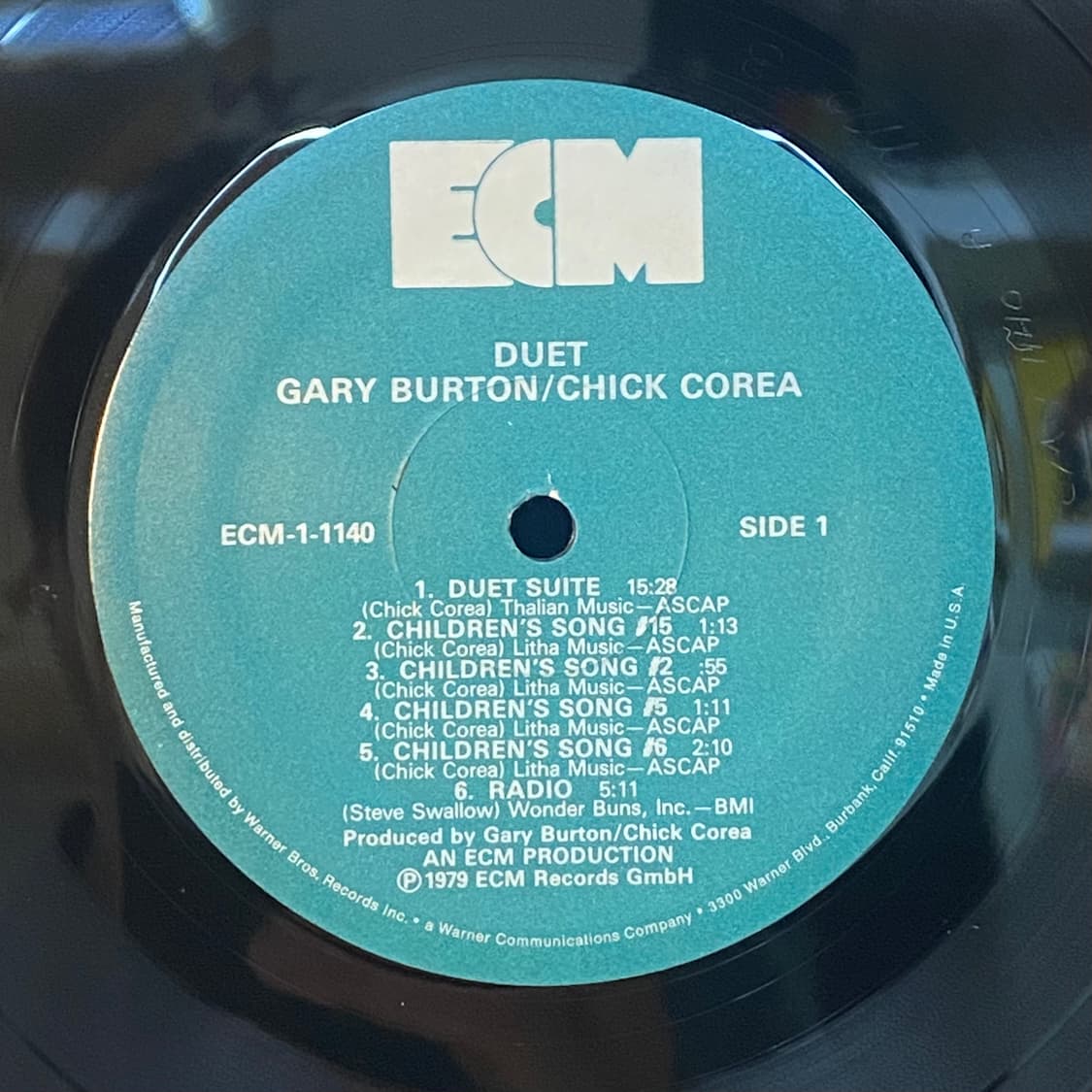 (LP) Gary Burton / Chick Corea - Duet 상품이미지4