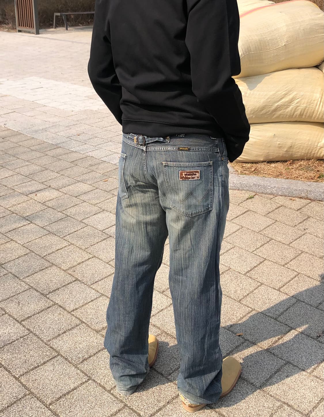 랭글러(Wrangler)  스트라이프  데님팬츠 (L) 상품이미지3