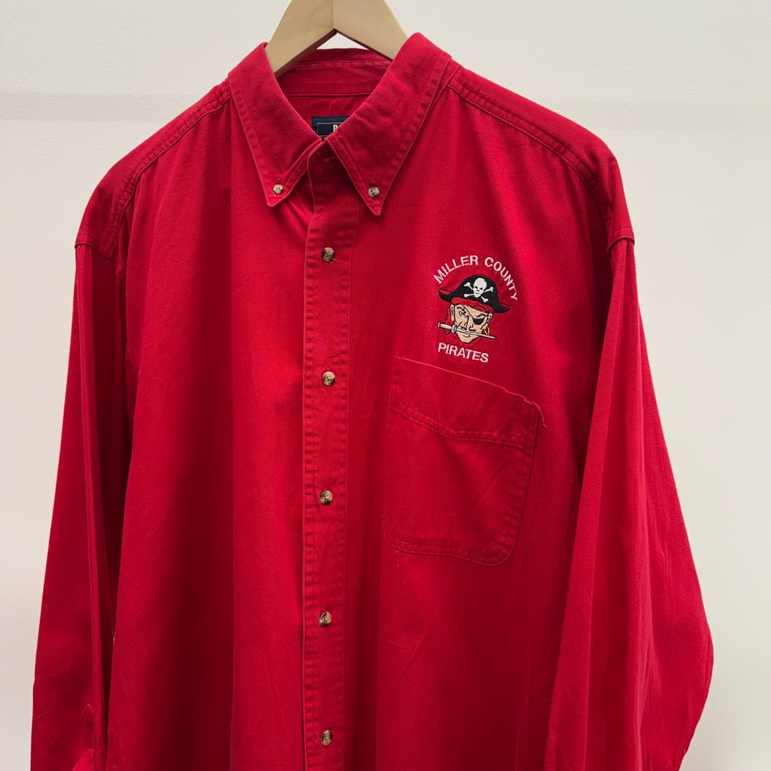 90s 블루 제네레이션 밀러 카운티 해적 워크 셔츠 (XL)   상품이미지2