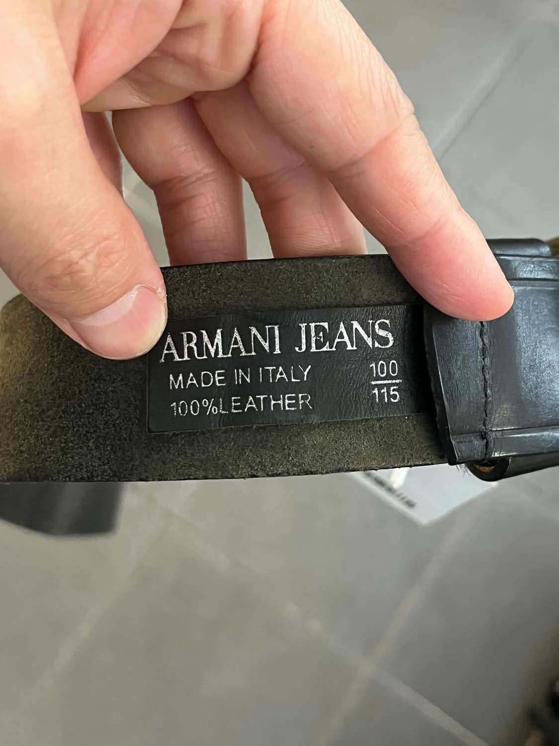 아르마니 진스 통가죽 벨트 상품이미지6