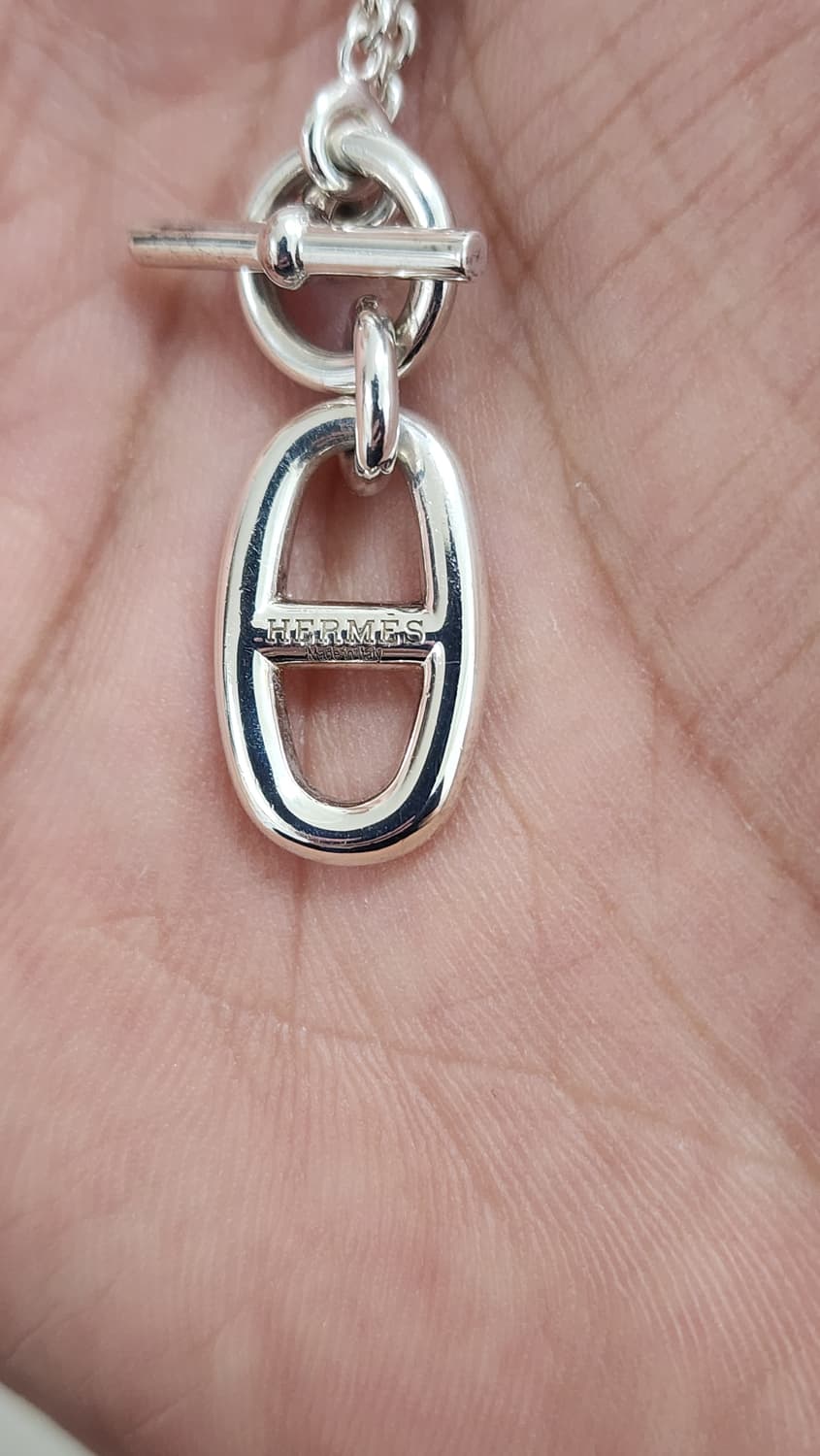 에르메스 샹달 토글바 실버목걸이 상품이미지2