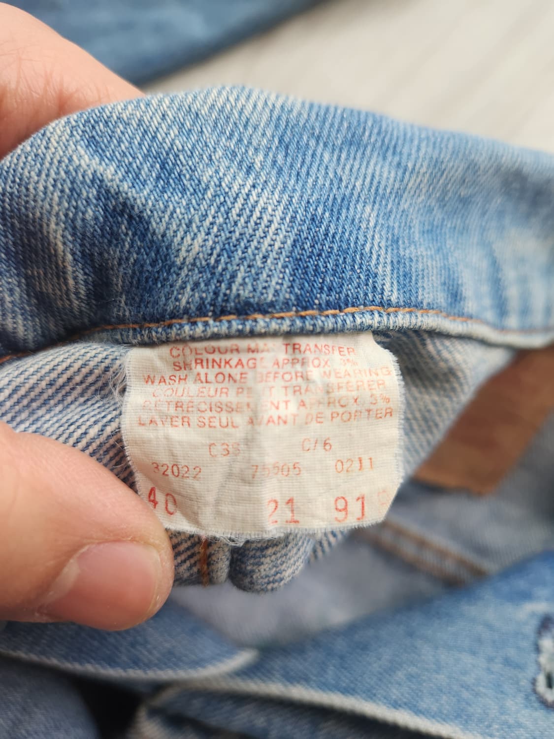 90s 리바이스 커스텀 데님 자켓 S 상품이미지4