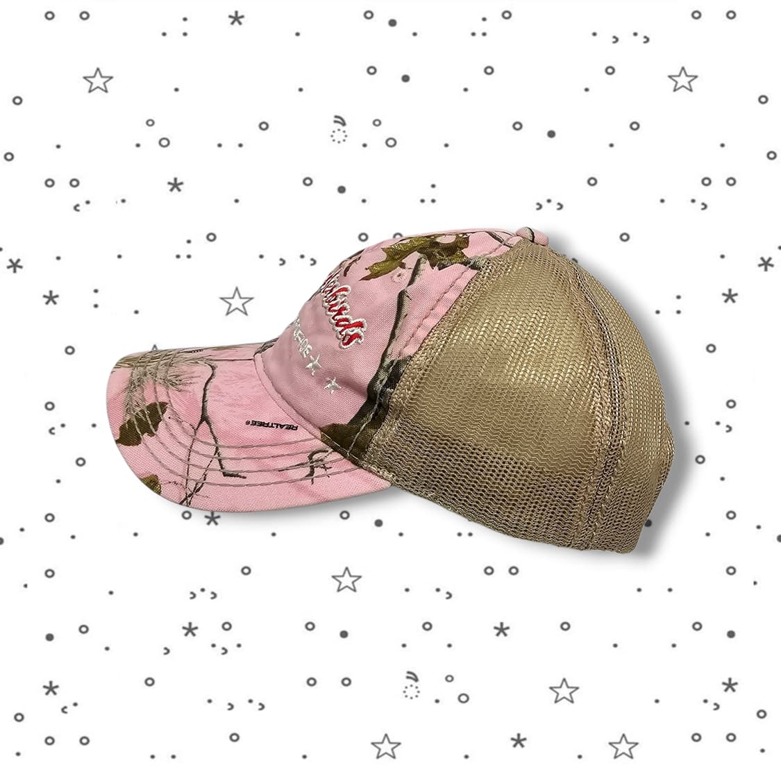  Thunderbirds 리얼트리 핑크 메쉬 캡 상품이미지5