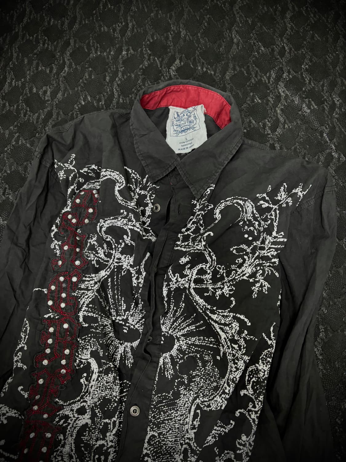 “Vintage” 00’s V-Kei Gothic Print Shirts 상품이미지5