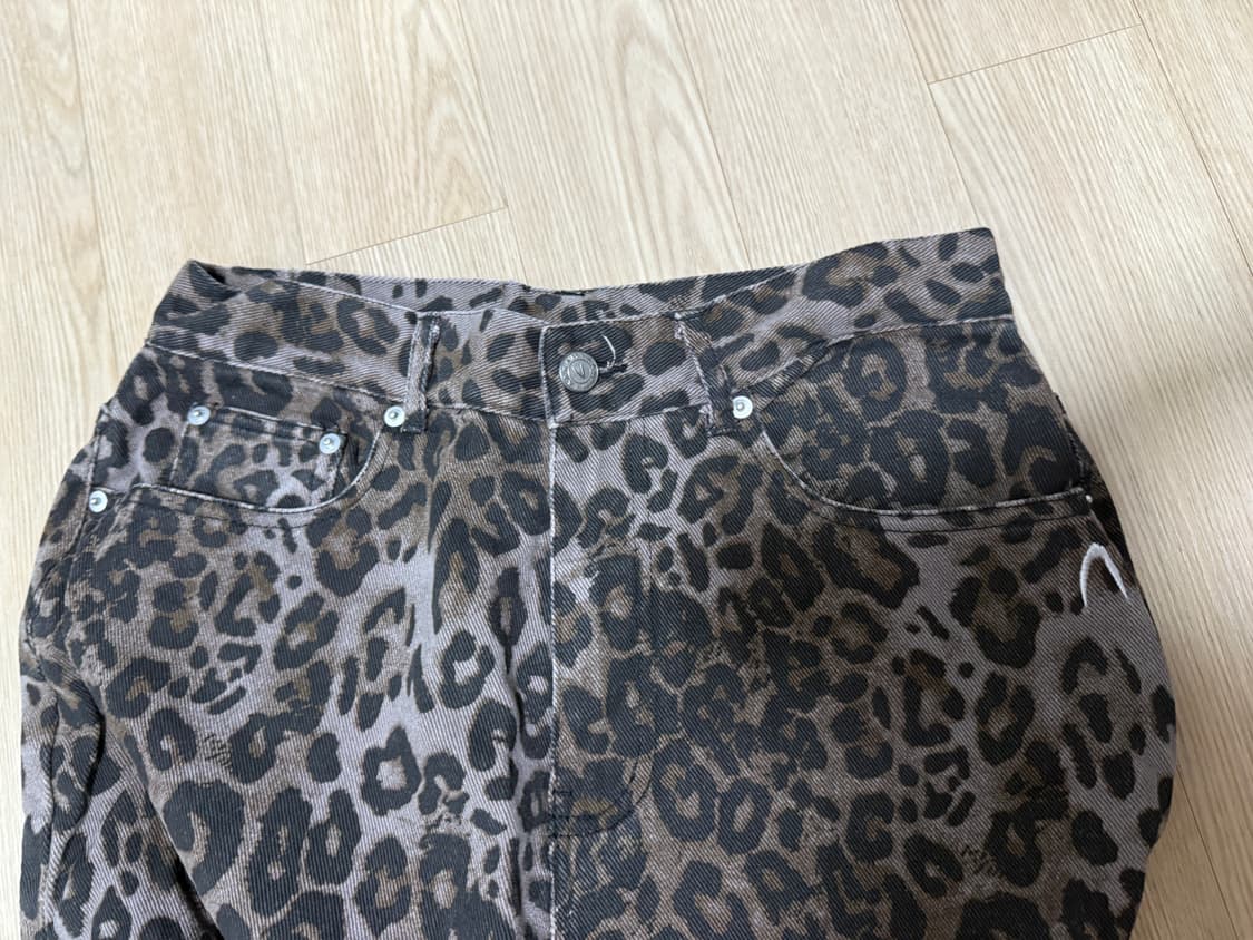 아캄 Leopard Pattern Cotton Pants (Purple) 상품이미지2