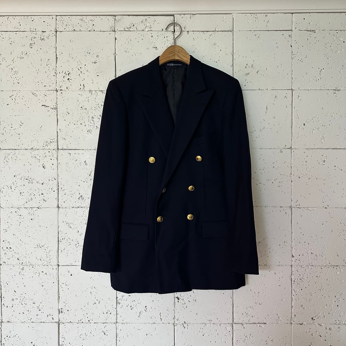95 폴로 랄프로렌 금장 더블 블레이저 네이비 상품이미지1