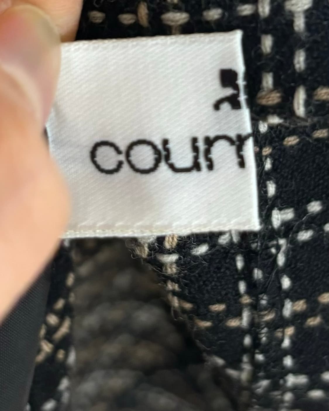 꾸레쥬 텍스처 니트 미니 스커트 상품이미지7