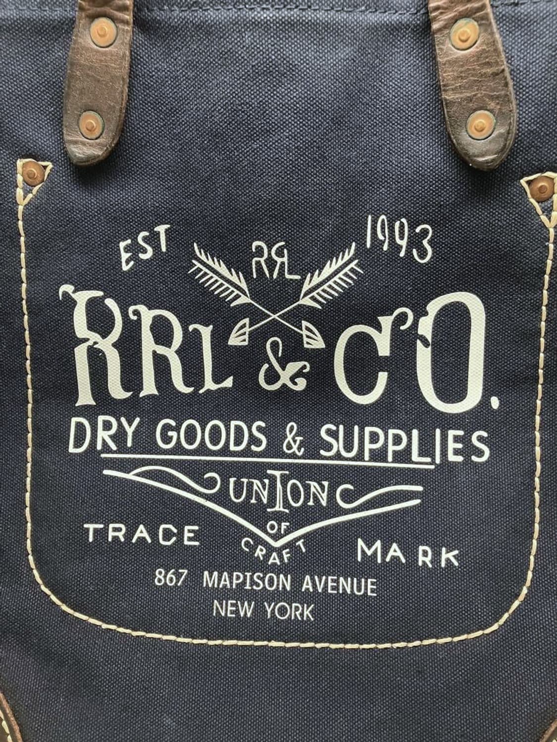 더블알엘 RRL 캔버스 레더 토트백 크로스백 상품이미지3