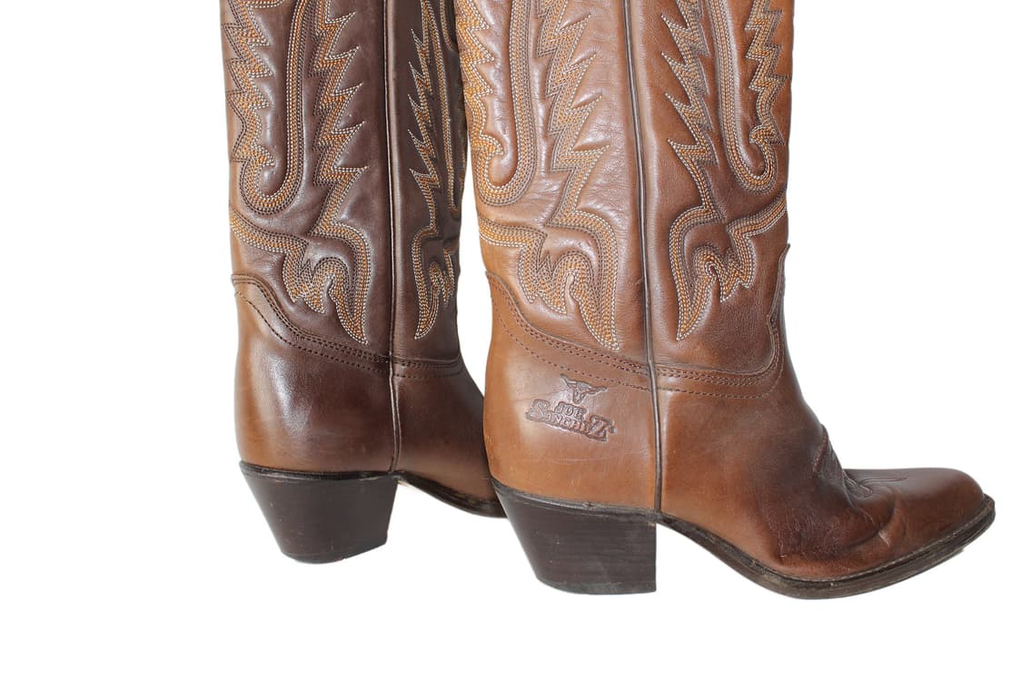 Joe Sanchez 1963 레더 웨스턴 부츠 상품이미지4