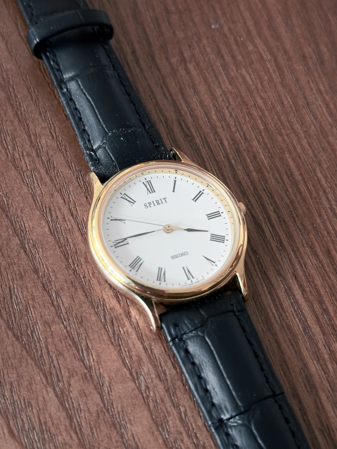 [중고] [희귀] 세이코 스피릿 로만 인덱스 골드 -90s 빈티지 쿼츠  상품이미지5