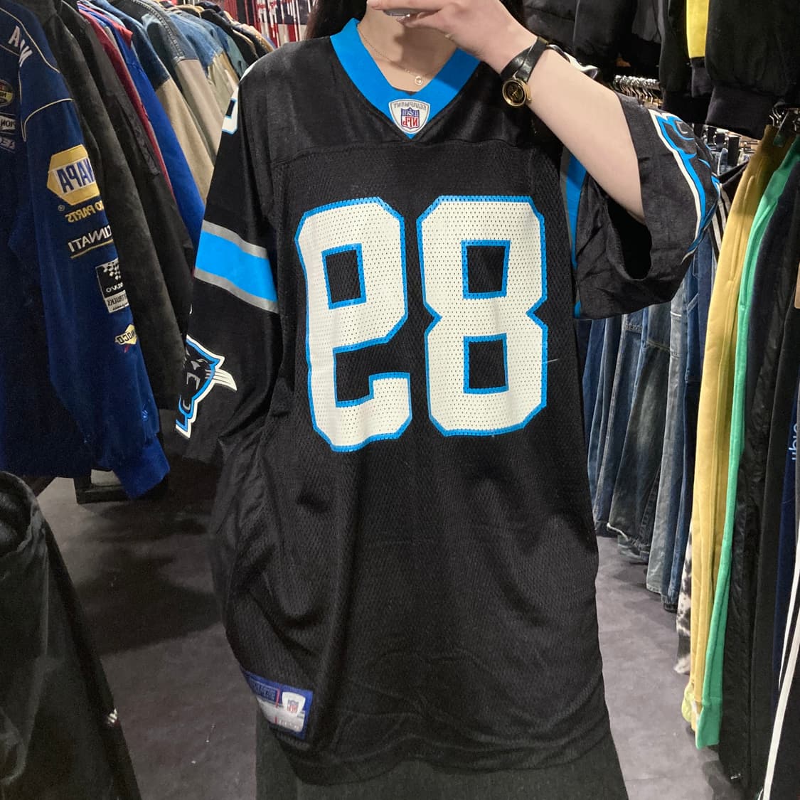 [IM] NFL X Reebok 블랙 No.89 반팔져지 상품이미지1