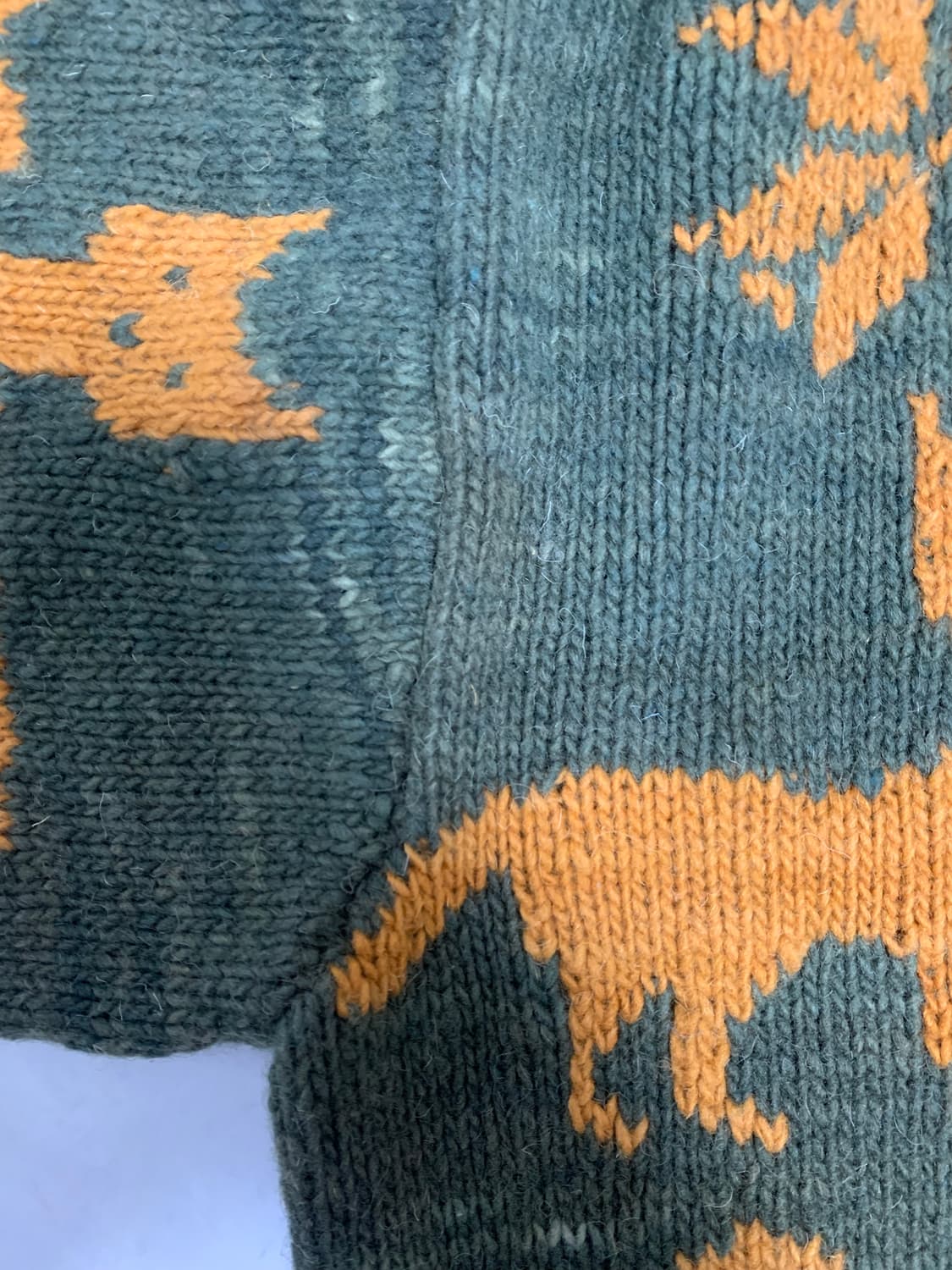 quipos 빈티지 사슴 패턴 니트 상품이미지3