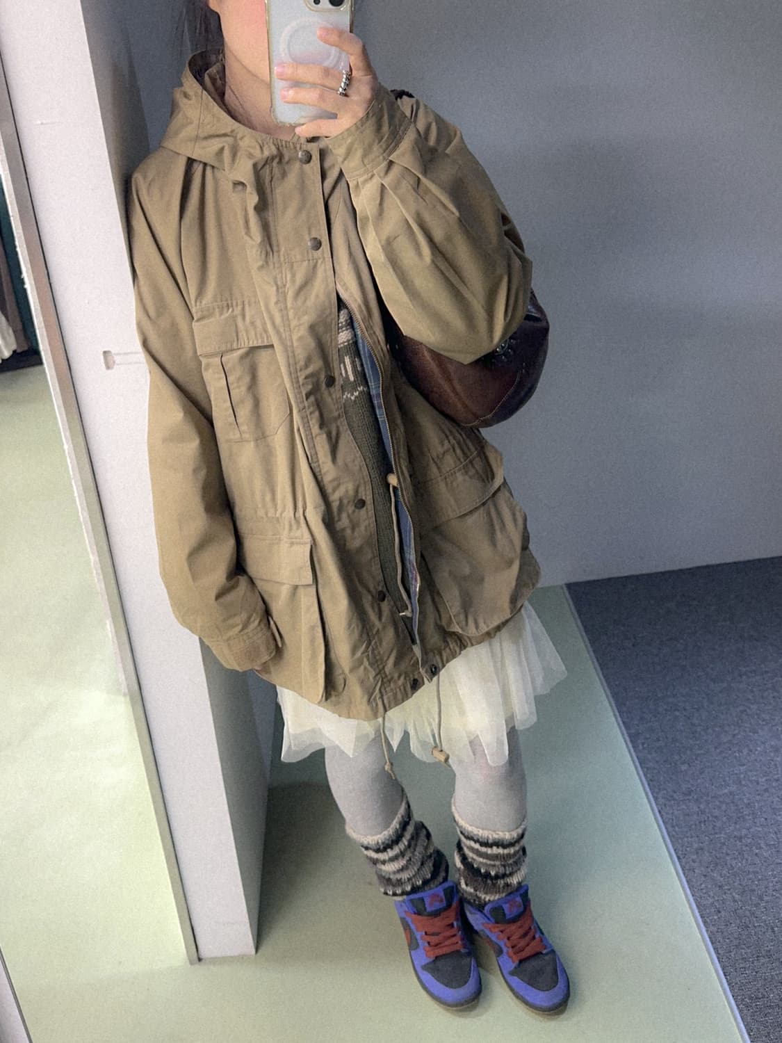 beige pocket oversized safari HD jacket 상품이미지2