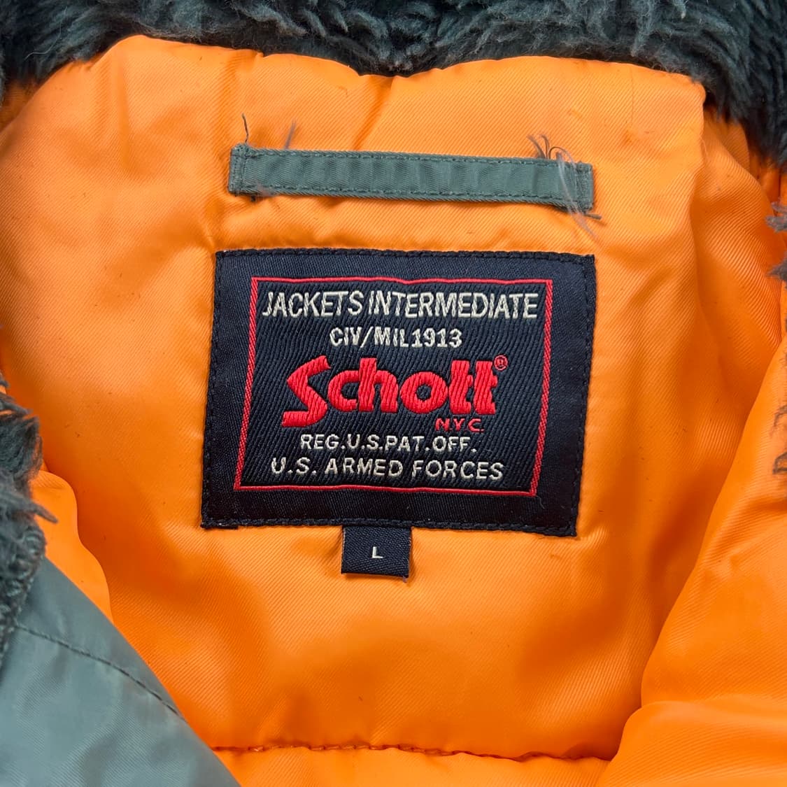 쇼트 n3b 야상 점퍼 올리브 카키  상품이미지4