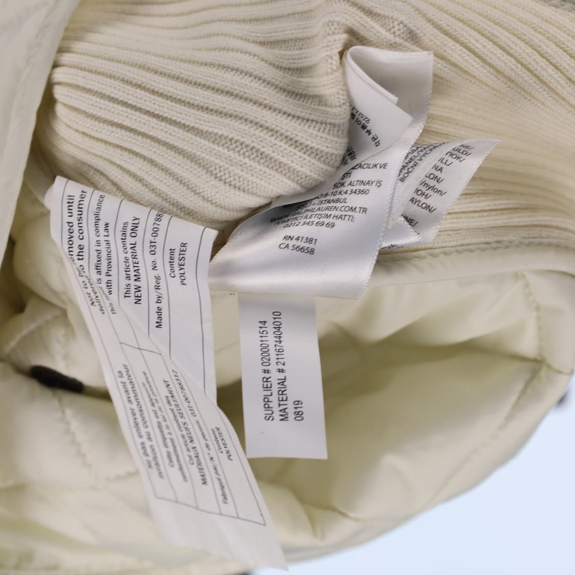 XS 폴로 랄프로렌 퀄팅 패딩 조끼 N7463 상품이미지6