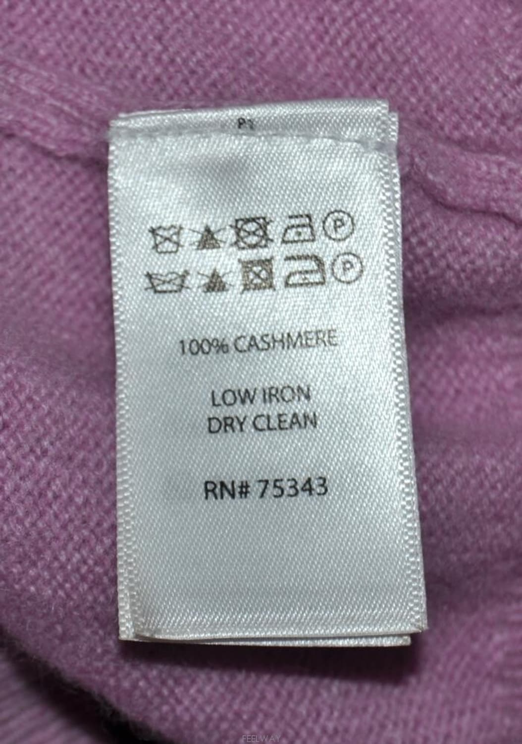 타하리(TAHARI)/여성브이넥캐시미어니트티(캐시미어100%)사이즈77 상품이미지8