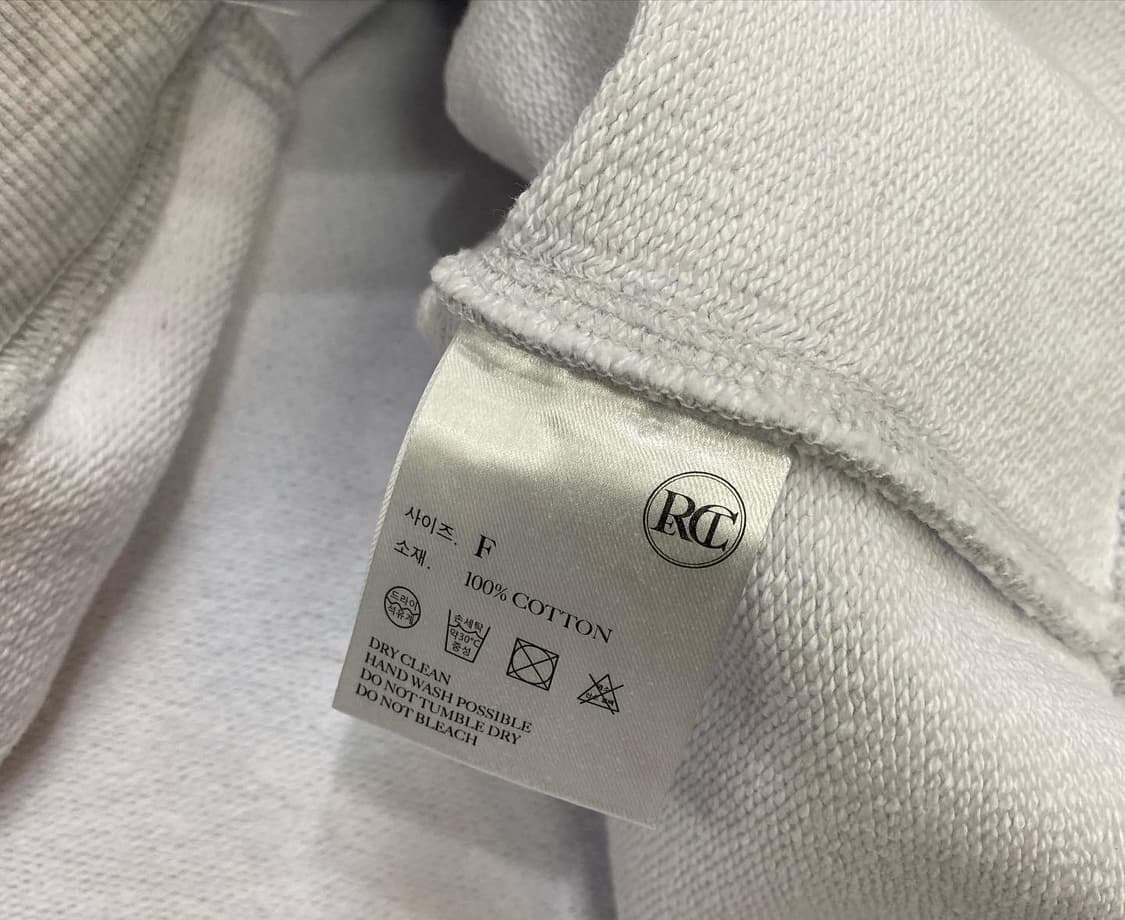 RECTO(렉토)LLEGE 로고 멜란지 그레이 스웻 상품이미지5