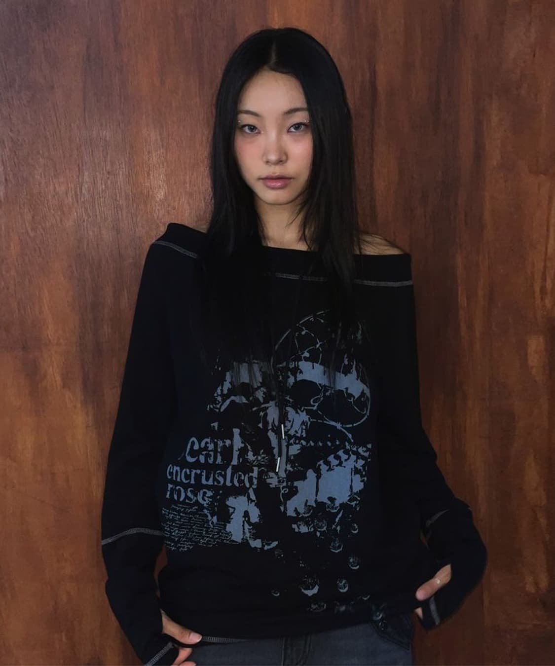 팬시클럽 펄 로즈 오프숄더 상품이미지2