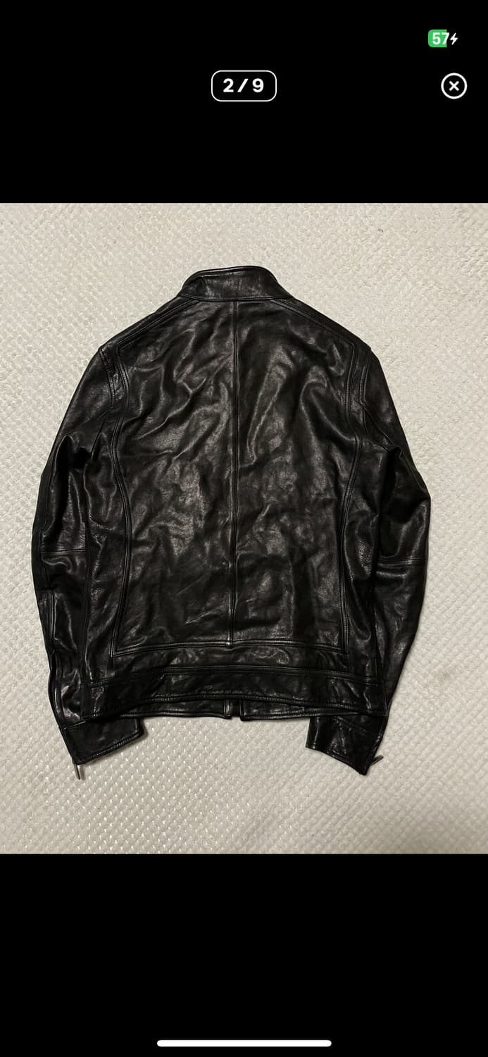 절개 레더자켓 램스킨 상품이미지2