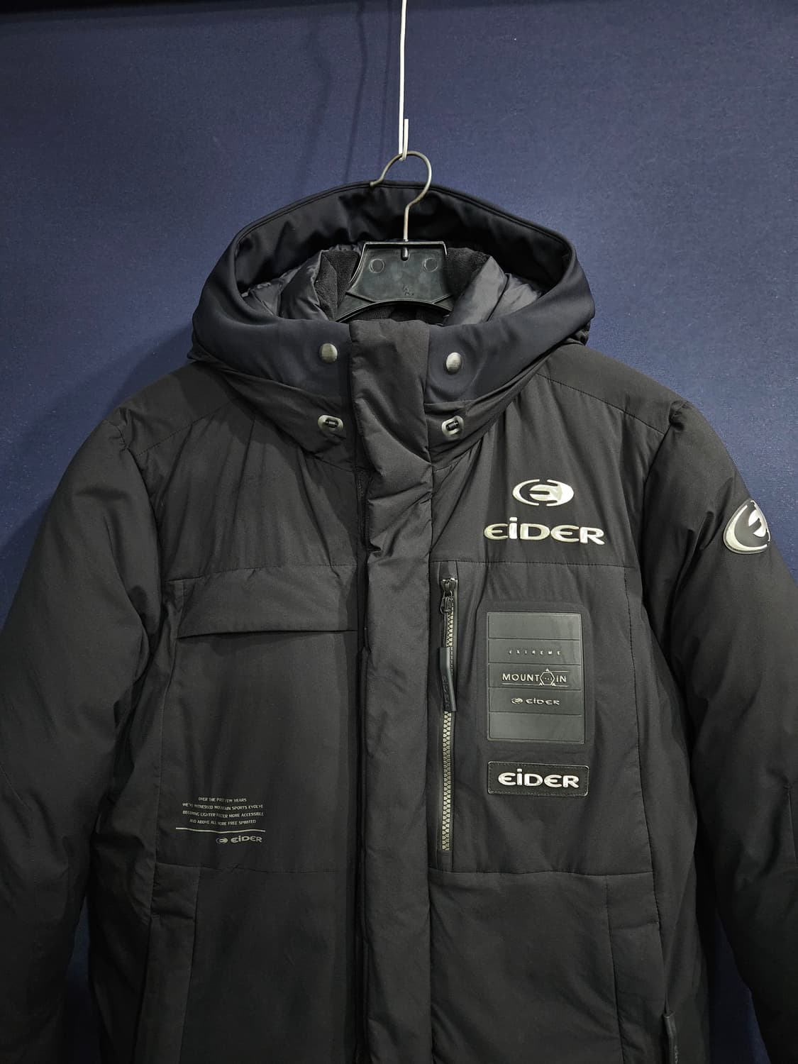 아이더 블랙컬러 남성 95 구스다운 대장급 패딩  상품이미지7