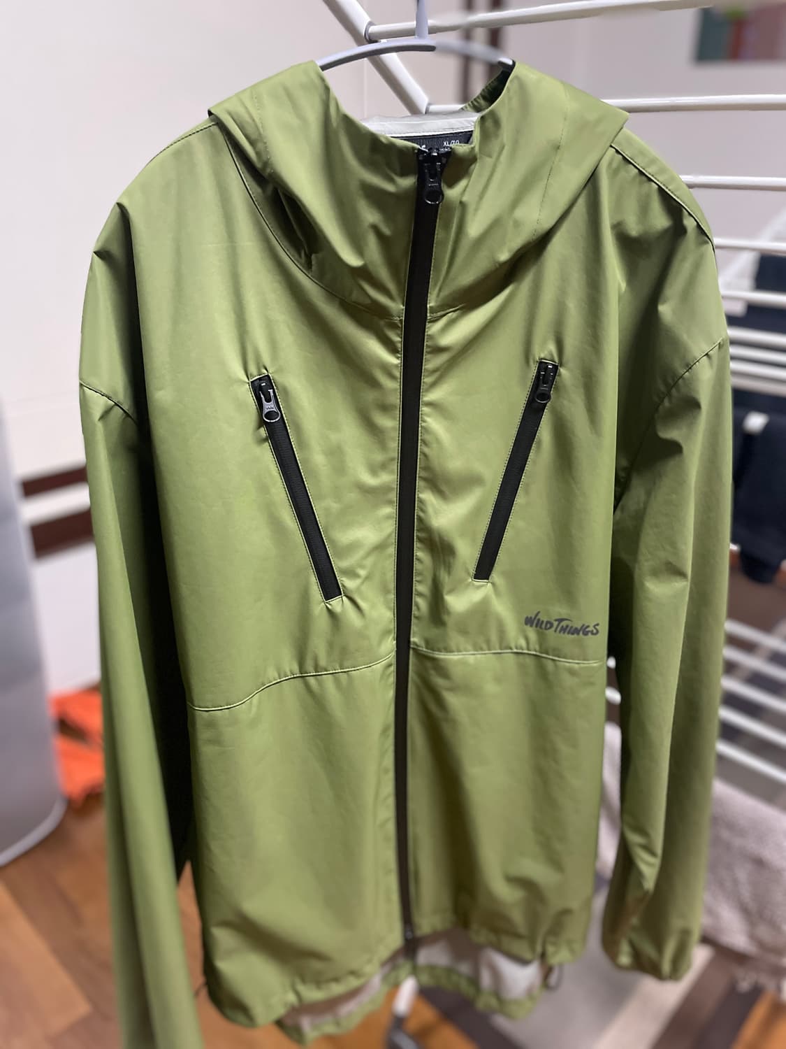 와일드띵스 바람막이 XL/TG 사이즈 올리브 그린 상품이미지1