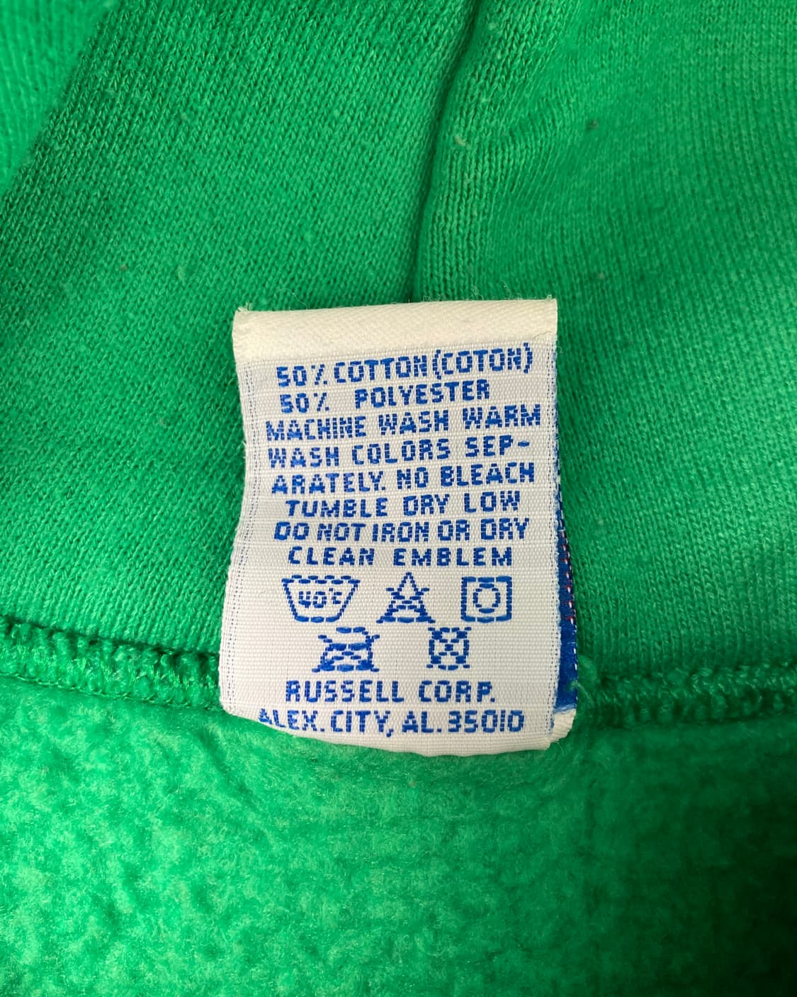 90s Russell Hoodie (kelly green) 상품이미지4