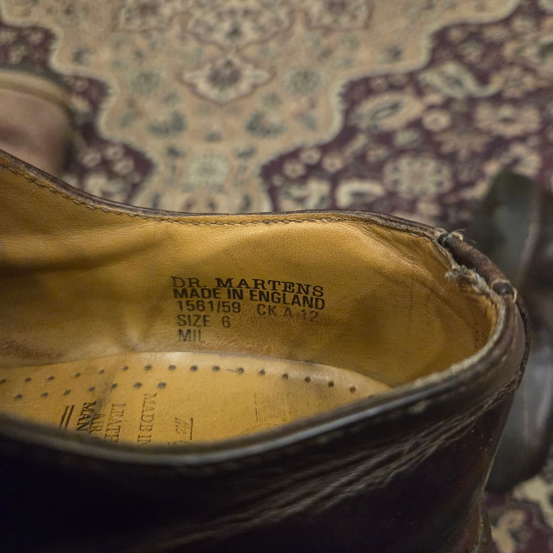 닥터마틴 4홀 1561 mie 브라운 크레이지호스 uk6 상품이미지8