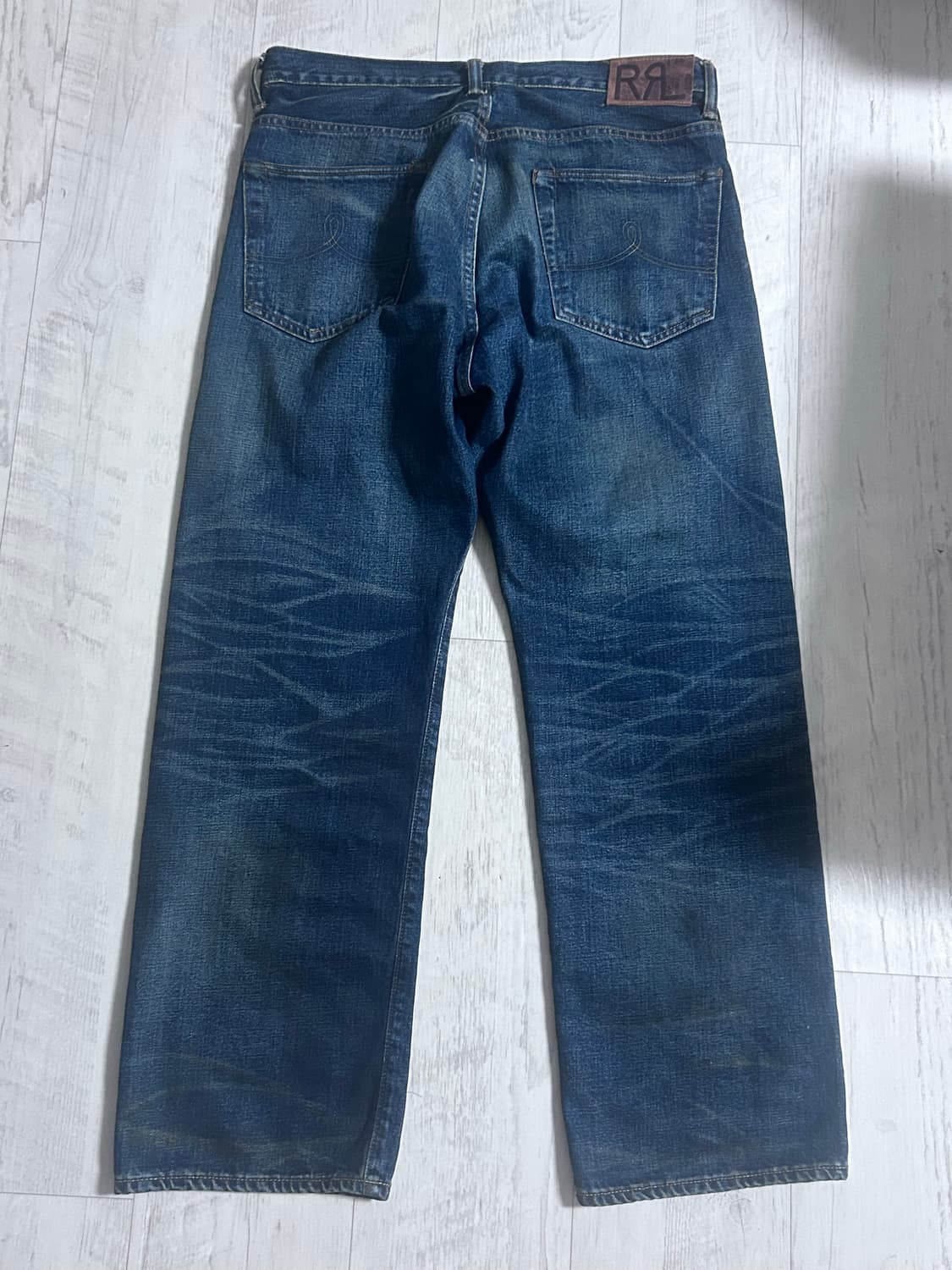 RRL 기빈스 워싱 빈티지 파이브 포켓 빈파포 데님 32x30 상품이미지2