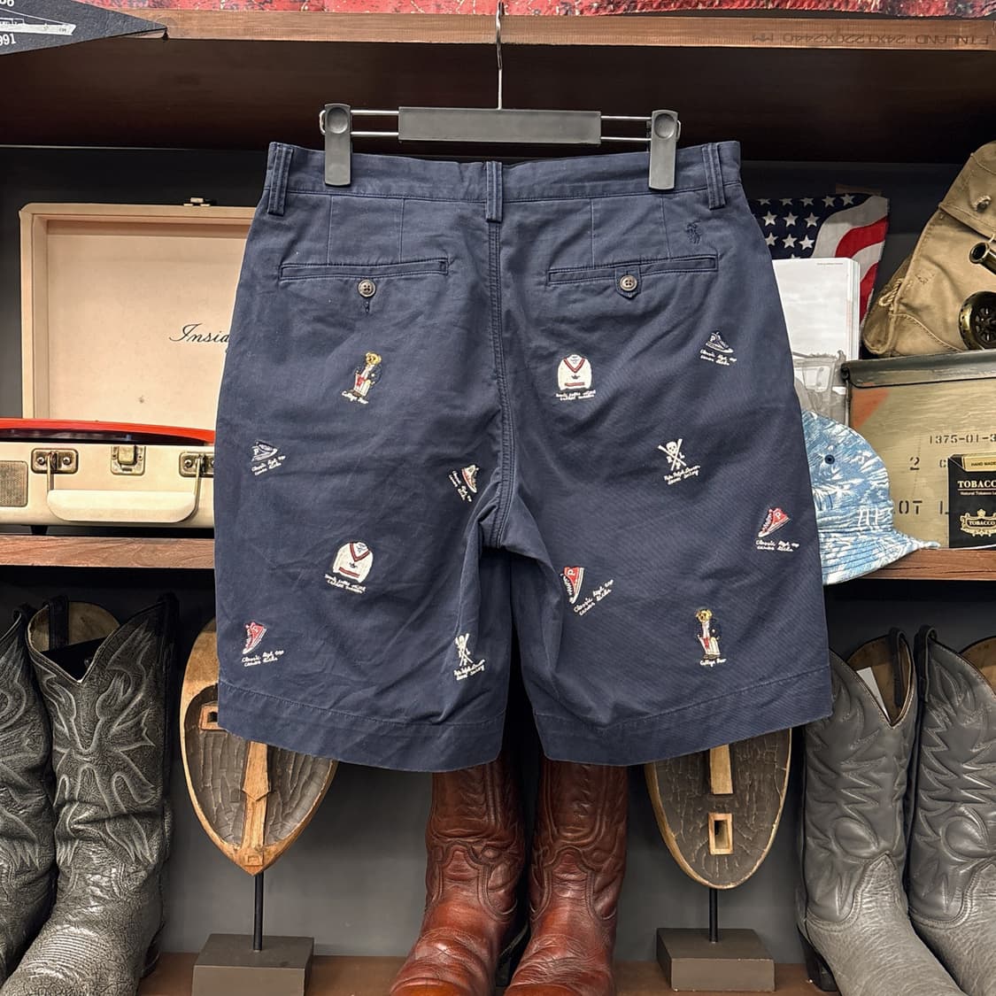 신형라벨 폴로 랄프로렌 프레피 아이콘 엠브로이드 하프팬츠 N1117   상품이미지2