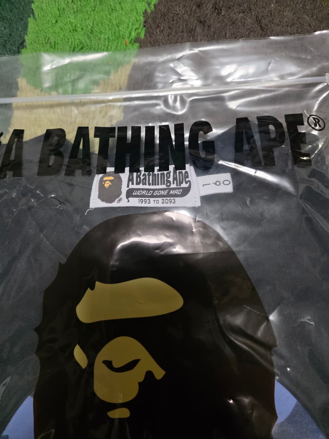 [160] 베이프 블루카모 빅사루 반팔티 블랙 키즈 상품이미지5