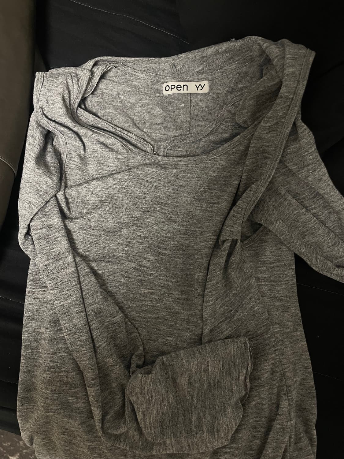 (거의 새상품) openyy 컨버터블 후크 탑 드레스 그레이m 상품이미지6
