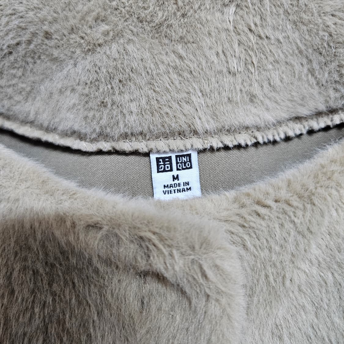 유니클로 알파카 퍼 자켓 M 상품이미지3