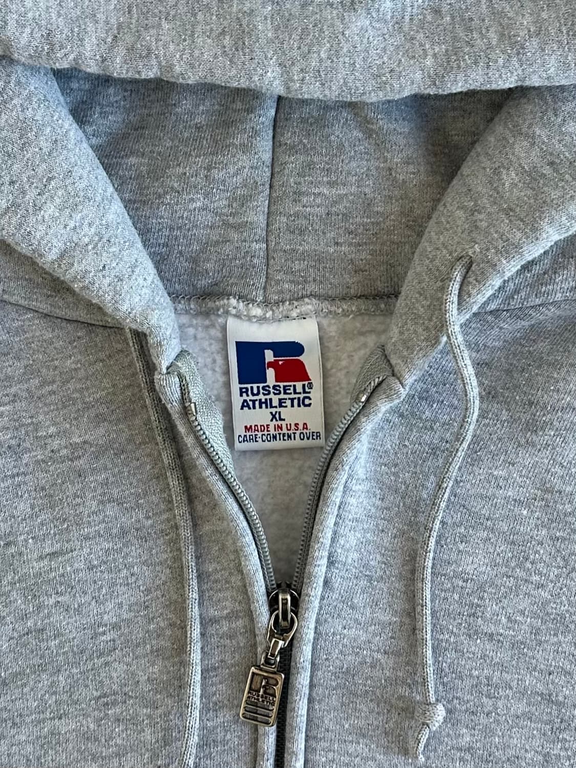 90s 빈티지 러셀 후드집업 그레이 XL USA 상품이미지6