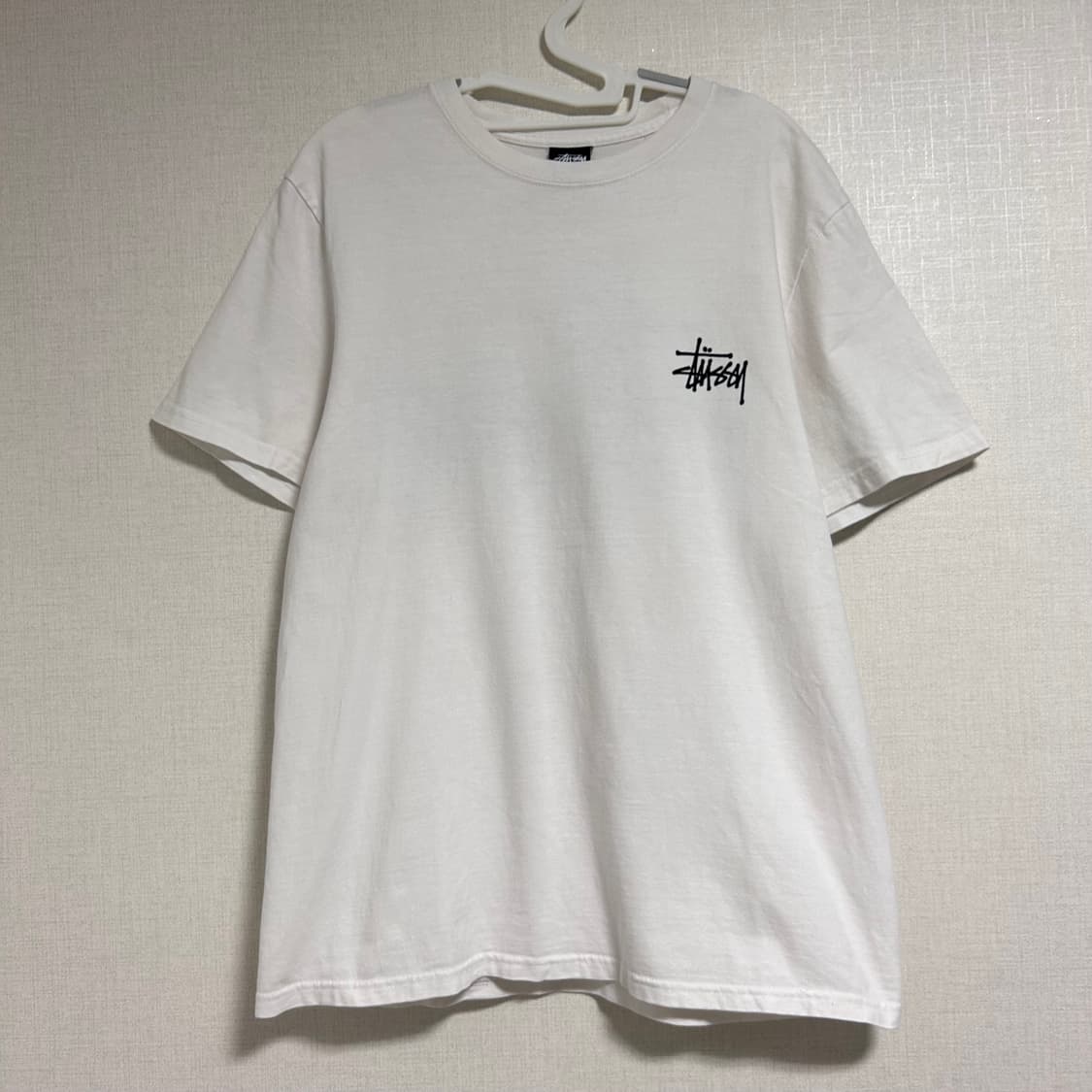 스투시 베이직 반팔 티셔츠 화이트 S  상품이미지3