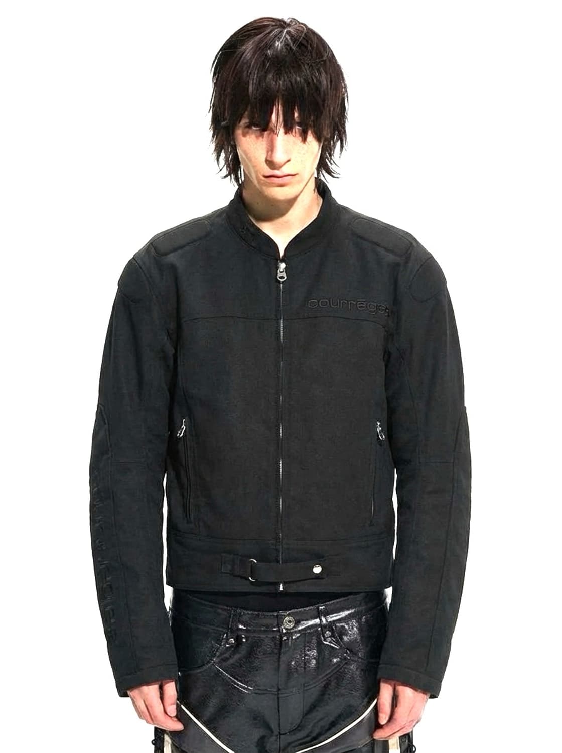 꾸레쥬 24ss 레이서 패디드 코튼 바이커 봄버자켓 상품이미지2