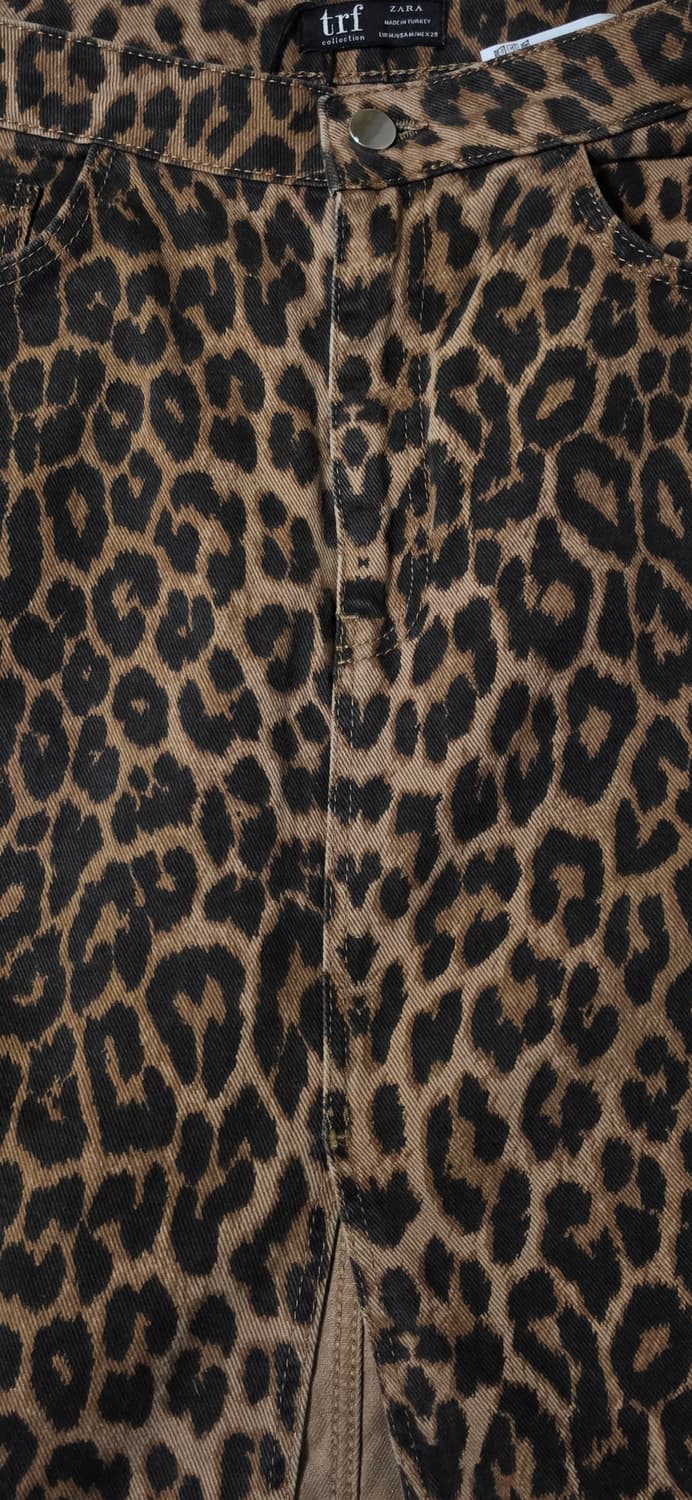 ZARA TRF 레오파드 미니 스커트 W28 상품이미지5
