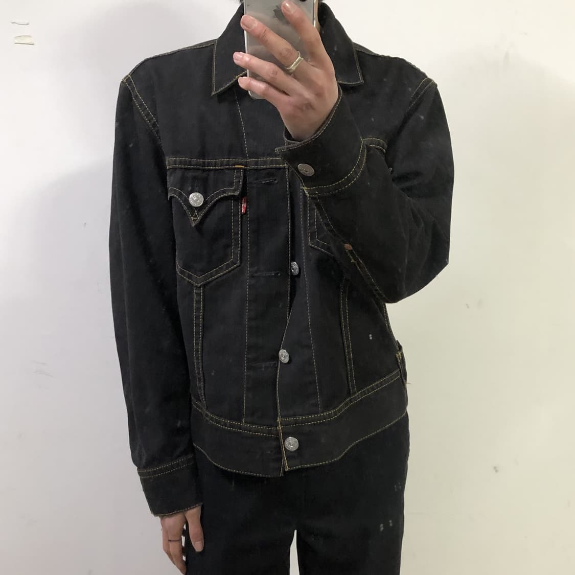 리바이스 타입원 흑청 데님자켓 상품이미지3