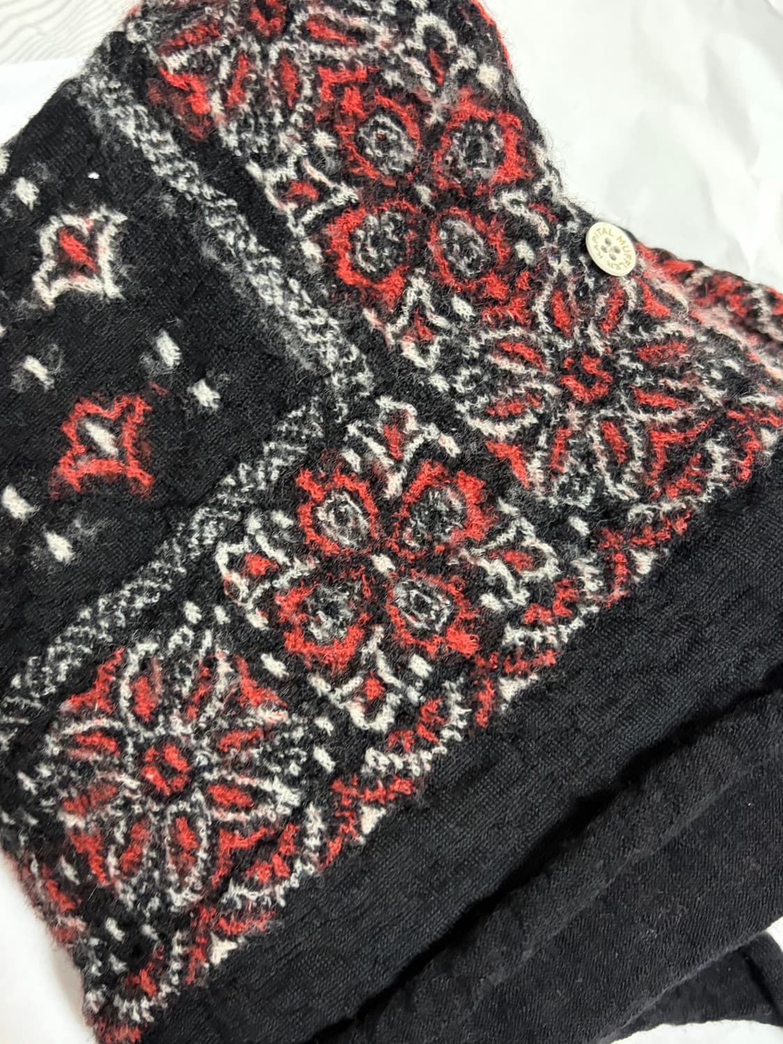 캐피탈 축융 울 반다나 머플러 블랙 상품이미지2