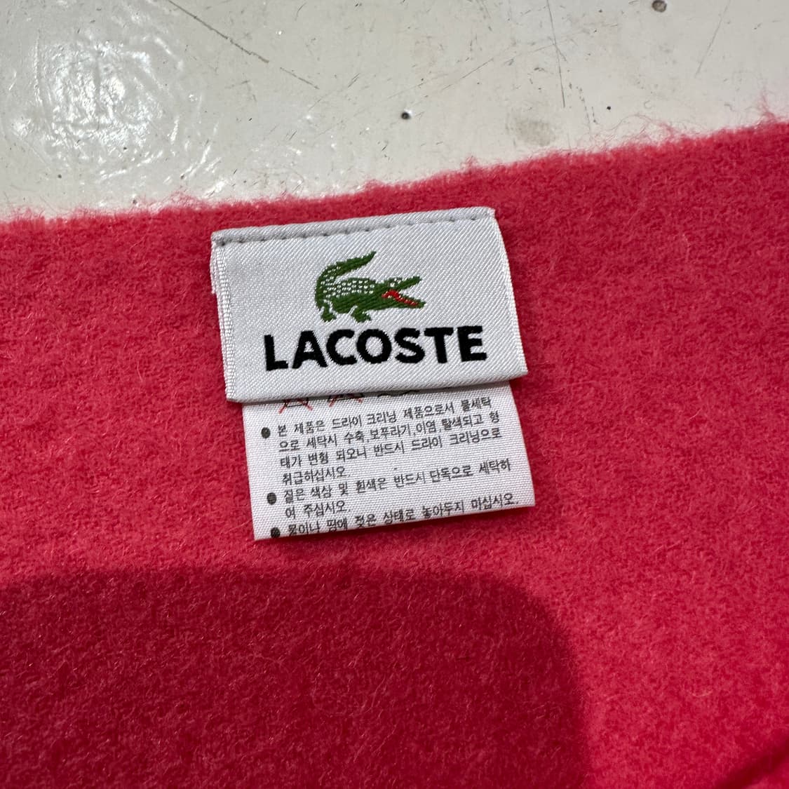 라코스테 캐시미어혼방 목도리 상품이미지3