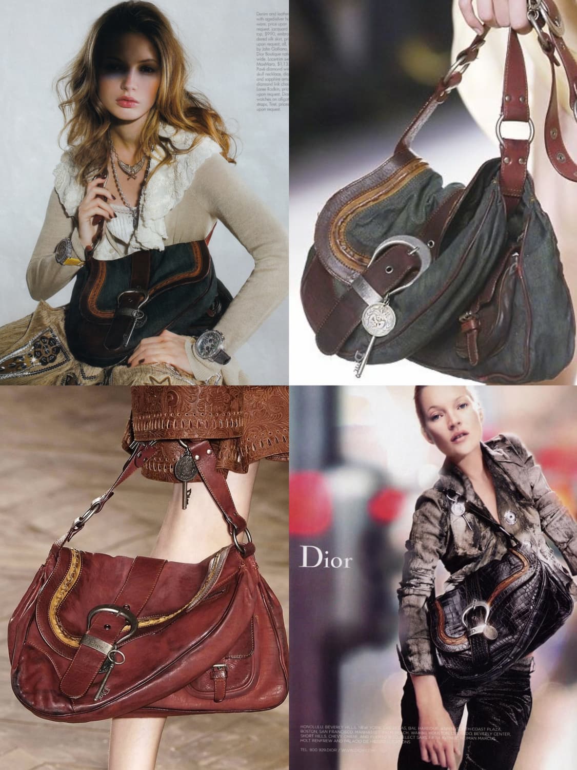 Rare 디올 FW2006 데님 가우초 숄더백 상품이미지2