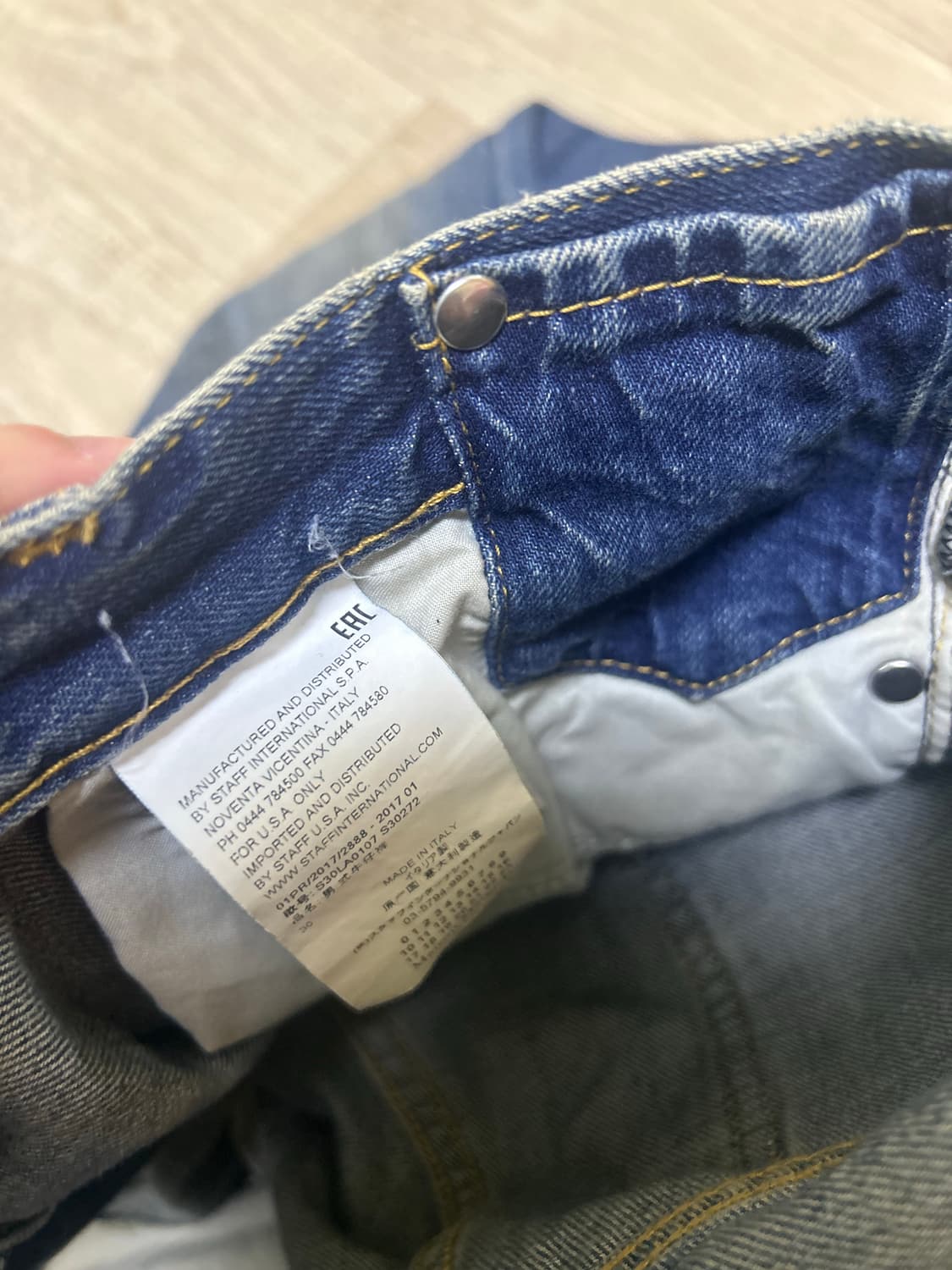 마르지엘라 컷오프 데님팬츠 상품이미지4