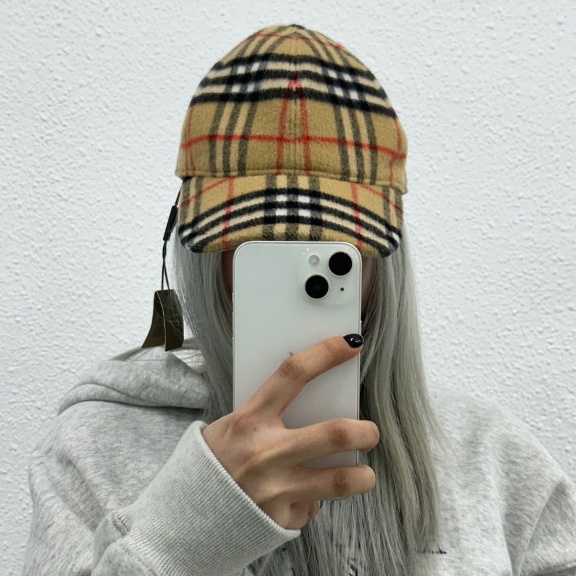 버버리 베이지 노바체크 윈터 볼캡 상품이미지1