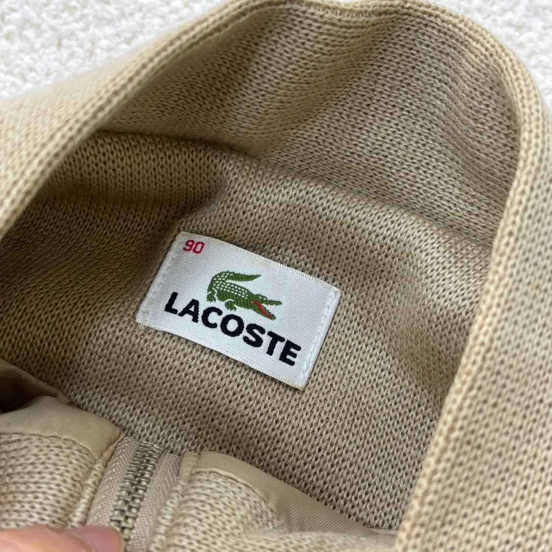 90 라코스테 니트 집업 자켓 0304E 상품이미지3
